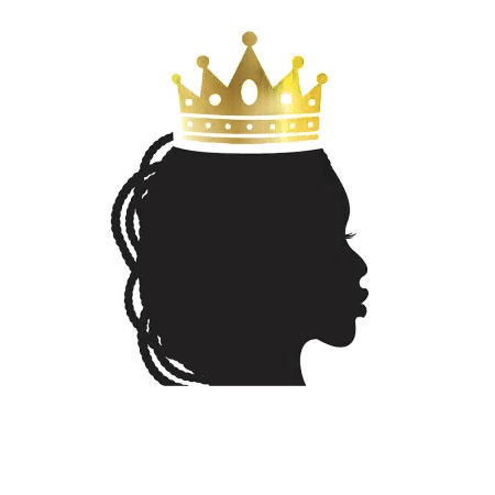Queen act logo calirfornia black girl - crochet faux locs
