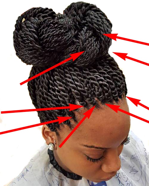 Senegalese hair twist crochet faux twisted locs - crochet faux locs