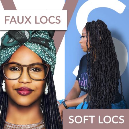Faux locs vs soft locs comparison chart
