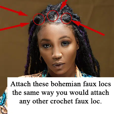 Bohemian faux crochet hair - crochet faux locs