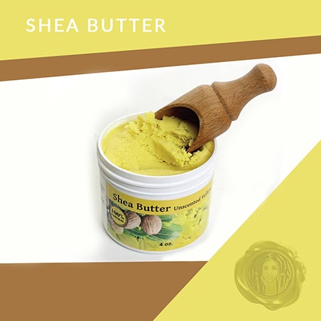 Yellow colored faux locs crochet shea butter dreadlock cream