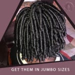 Jumbo black crochet faux locs bob hair imitation dreadlocks amazon