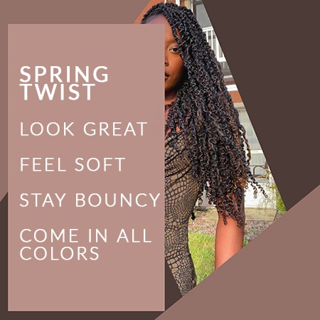 Inför graphic representing all the things that make black woman look amazing while wearing black spring twists