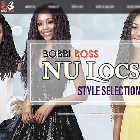 Bobbi boss nu locs style selection hair being modeled on three black girls while wearing formal event clothing