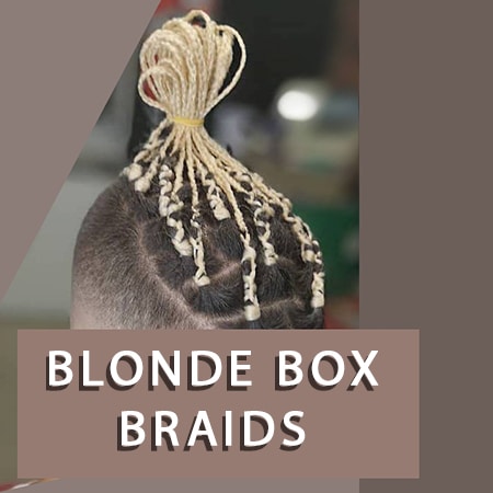 Blonde spider leg box braids hairstyles for men.