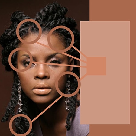 Black female image with twist maintenance info graphic showing her black havana twist hair extensions.