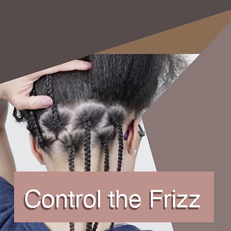 Control the frizz info graphic that helps keeps the frizz in loc maintenance under control