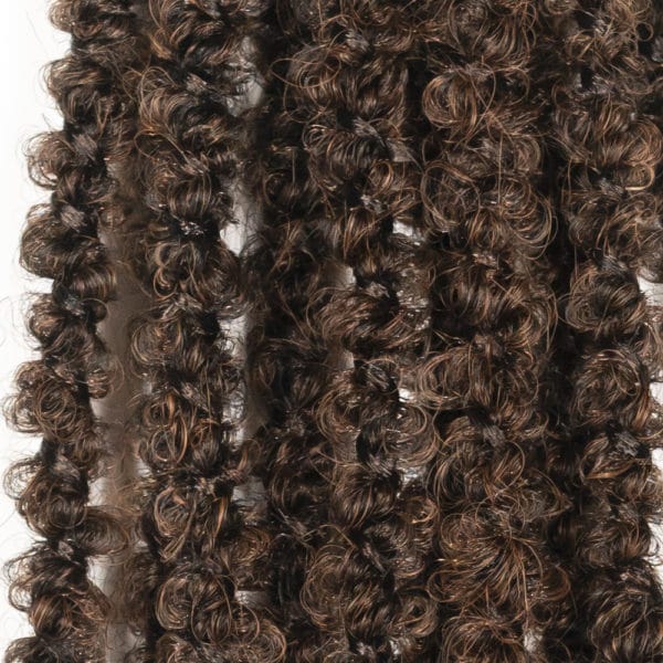 Crochet pre looped auburn calif locs 12inch close up - crochet faux locs