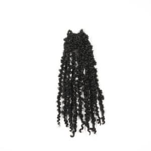 12 inch pre looped black California butterfly locs in off black loc colors