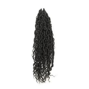 long 18 inch premium fiber black river locs hair extensions for crochet faux loc hairstyles!