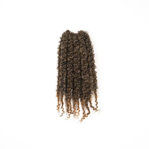 12 inch pre looped black california butterfly locs in honey blonde loc colors