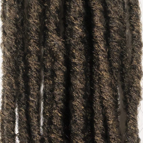 Crochet pre looped honey blonde ghana locs 18 inch close up - crochet faux locs