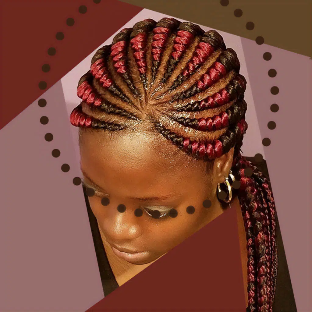 Clean those ghana braid hair designs with low maintenance hair care.